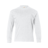 5546 Hanes Authentic Youth Long Sleeve T-Shirt White