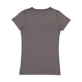 3616 LAT Women's Fitted Fine Jersey Tee Charcoal