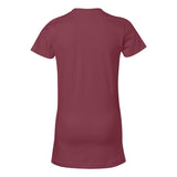 3616 LAT Women's Fitted Fine Jersey Tee Garnet