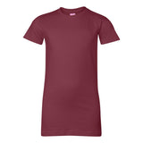 3616 LAT Women's Fitted Fine Jersey Tee Garnet