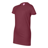 3616 LAT Women's Fitted Fine Jersey Tee Garnet