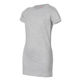 3616 LAT Women's Fitted Fine Jersey Tee Heather