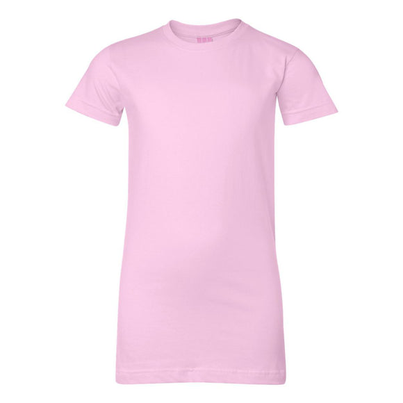 3616 LAT Women's Fitted Fine Jersey Tee Pink