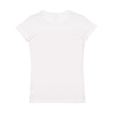 3616 LAT Women's Fitted Fine Jersey Tee White