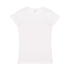 3616 LAT Women's Fitted Fine Jersey Tee White