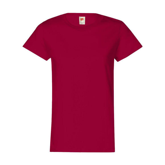 5680 Hanes Essential-T Women’s T-Shirt Deep Red