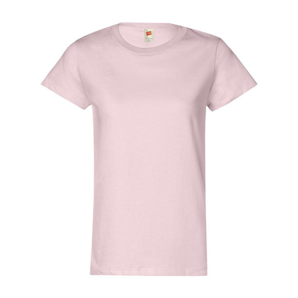 5680 Hanes Essential-T Women’s T-Shirt Pale Pink