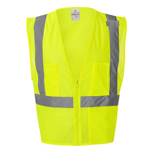 1085-1086 Kishigo Ultra-Cool™ Mesh Vest with Pockets Lime