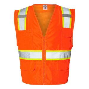 1163-1164 Kishigo Ultra-Cool™ Solid Front Vest with Mesh Back Orange