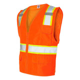 1163-1164 Kishigo Ultra-Cool™ Solid Front Vest with Mesh Back Orange