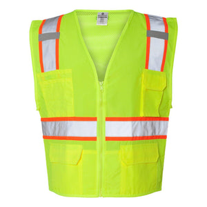 1163-1164 Kishigo Ultra-Cool™ Solid Front Vest with Mesh Back Lime