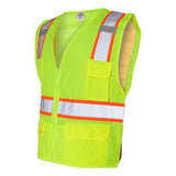 1163-1164 Kishigo Ultra-Cool™ Solid Front Vest with Mesh Back Lime