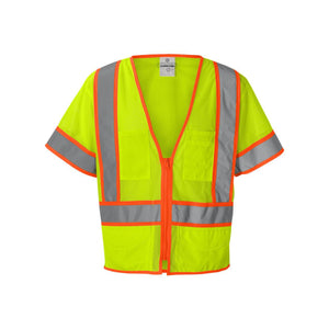 1242-1243 Kishigo Ultra-Cool™ Six-Pocket Mesh Surveyor’s Vest Lime