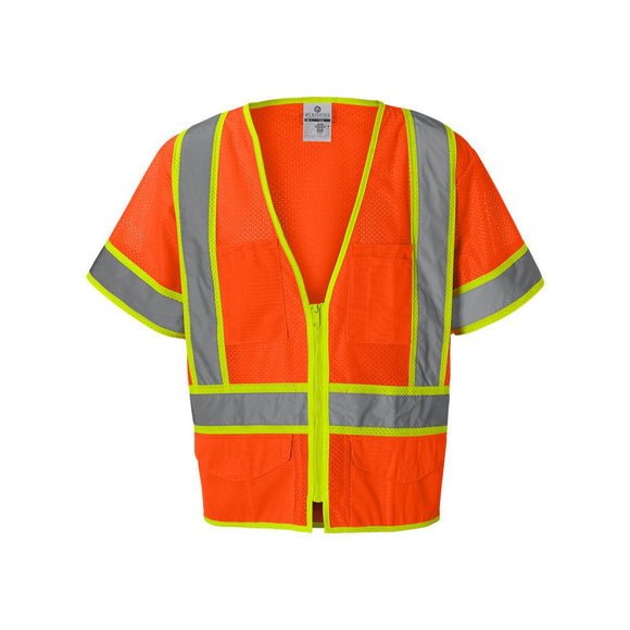 1242-1243 Kishigo Ultra-Cool™ Six-Pocket Mesh Surveyor’s Vest Orange