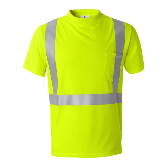 9110-9111 Kishigo High Performance Microfiber T-Shirt Lime