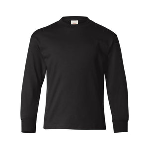 5546 Hanes Authentic Youth Long Sleeve T-Shirt Black