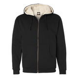 EXP40SHZ Independent Trading Co. Sherpa-Lined Full-Zip Hooded Sweatshirt Black/ Natural