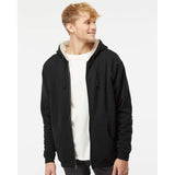 EXP40SHZ Independent Trading Co. Sherpa-Lined Full-Zip Hooded Sweatshirt Black/ Natural