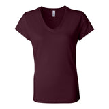 6005 BELLA + CANVAS Women’s Jersey V-Neck Tee Maroon