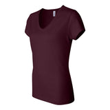 6005 BELLA + CANVAS Women’s Jersey V-Neck Tee Maroon