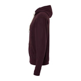 PRM90HTZ Independent Trading Co. Heathered French Terry Full-Zip Hooded Sweatshirt Burgundy Heather