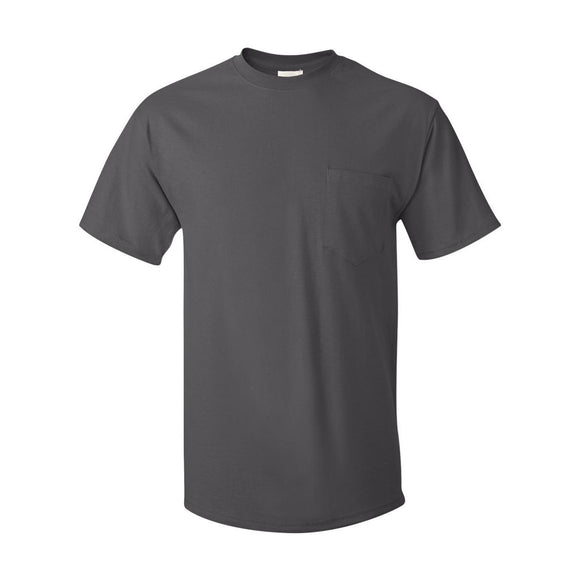 5590 Hanes Authentic Pocket T-Shirt Smoke Grey