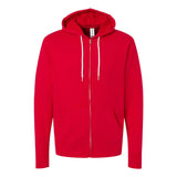 AFX90UNZ Independent Trading Co. Lightweight Full-Zip Hooded Sweatshirt Red