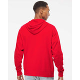 AFX90UNZ Independent Trading Co. Lightweight Full-Zip Hooded Sweatshirt Red