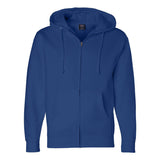 IND4000Z Independent Trading Co. Heavyweight Full-Zip Hooded Sweatshirt Royal