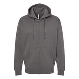 IND4000Z Independent Trading Co. Heavyweight Full-Zip Hooded Sweatshirt Solid Charcoal