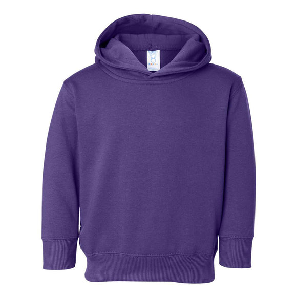 3326 Rabbit Skins Toddler Pullover Fleece Hoodie Purple