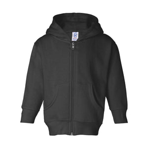 3346 Rabbit Skins Toddler Full-Zip Fleece Hoodie Black