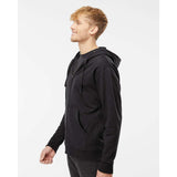 SS4500Z Independent Trading Co. Midweight Full-Zip Hooded Sweatshirt Black