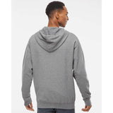 SS4500Z Independent Trading Co. Midweight Full-Zip Hooded Sweatshirt Gunmetal Heather