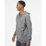 SS4500Z Independent Trading Co. Midweight Full-Zip Hooded Sweatshirt Gunmetal Heather