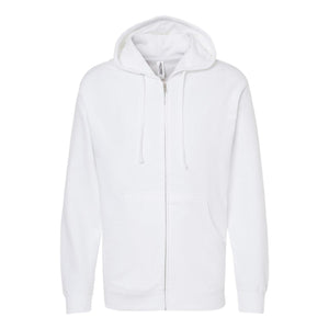 SS4500Z Independent Trading Co. Midweight Full-Zip Hooded Sweatshirt White