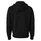 EXP80PTZ Independent Trading Co. Poly-Tech Full-Zip Hooded Sweatshirt Black