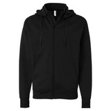 EXP80PTZ Independent Trading Co. Poly-Tech Full-Zip Hooded Sweatshirt Black