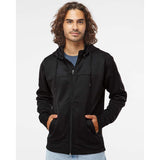 EXP80PTZ Independent Trading Co. Poly-Tech Full-Zip Hooded Sweatshirt Black