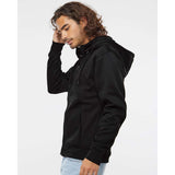 EXP80PTZ Independent Trading Co. Poly-Tech Full-Zip Hooded Sweatshirt Black