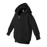 3446 Rabbit Skins Infant Full-Zip Fleece Hoodie Black