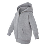 3446 Rabbit Skins Infant Full-Zip Fleece Hoodie Heather