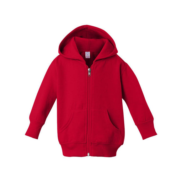 3446 Rabbit Skins Infant Full-Zip Fleece Hoodie Red