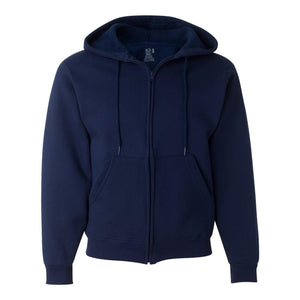 82230R Fruit of the Loom Supercotton Full-Zip Hooded Sweatshirt J. Navy