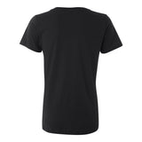 392 Anvil Women's Featherweight V-Neck T-Shirt Black