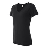 392 Anvil Women's Featherweight V-Neck T-Shirt Black