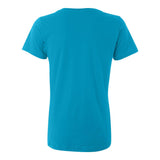 392 Anvil Women's Featherweight V-Neck T-Shirt Caribbean Blue