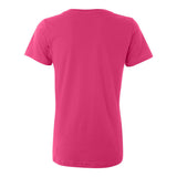 392 Anvil Women's Featherweight V-Neck T-Shirt Hot Pink