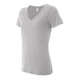 392 Anvil Women's Featherweight V-Neck T-Shirt Silver