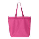 8802 Liberty Bags Recycled Zipper Tote Hot Pink